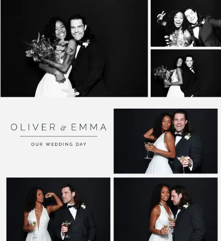 Wedding glam photo booth rental