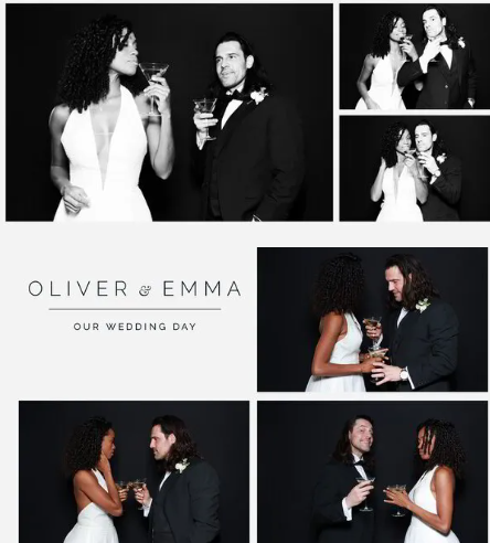 Corporate event glam photo booth rental