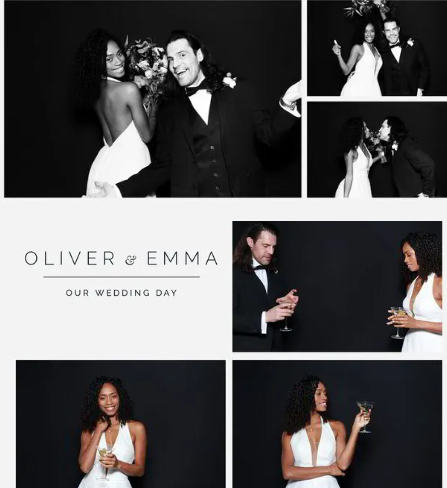 Corporate party glam photo booth rental